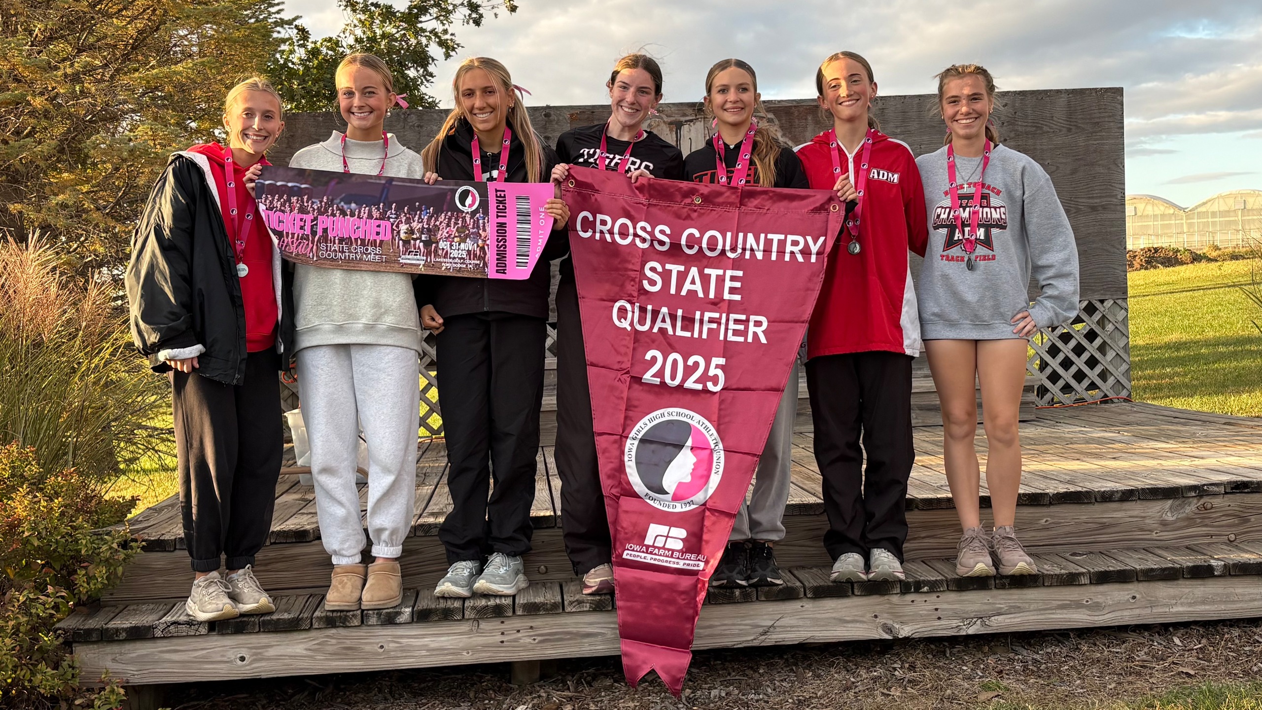 ADM Girls Cross Country Qualifies for State with Second-Place Finish